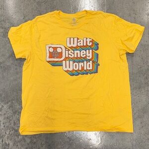 Disney Yellow Walt Disney World Short Sleeve Tee